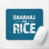 Bananas and rice  マウスパッド (マウス)