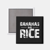 Bananas and rice  マグネット (正面/裏面)