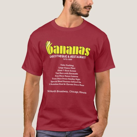 Bananas Discotheque and Restaurant(シカゴ、IL) Tシャツ (正面)