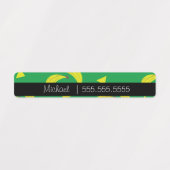 Bananas Food School Name Number ラベル (デザイン1)