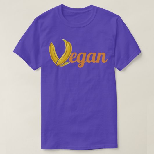 Bananas Forming Letter V Ofビーガン Tシャツ (デザイン正面)