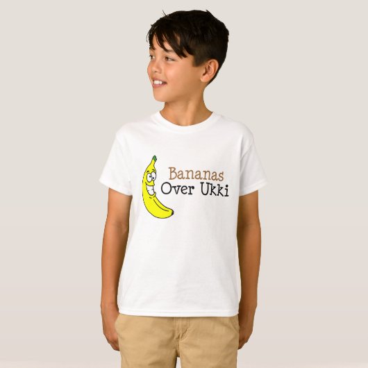 Bananas over Ukki Tシャツ (正面フル)
