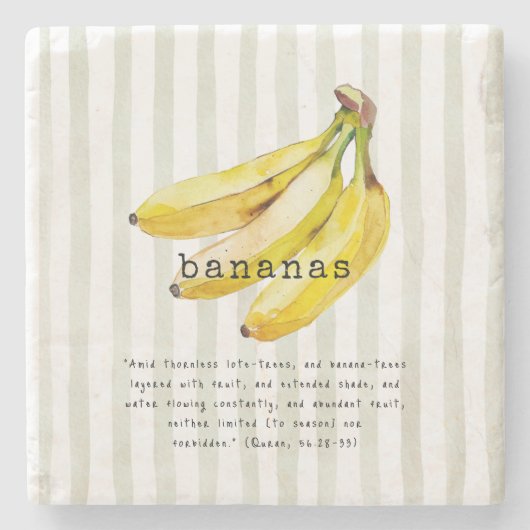 Bananas Quran Verse ストーンコースター (正面)