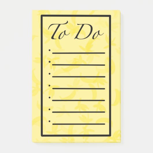 Bananas To Do List Post it Notes ポストイット (正面)