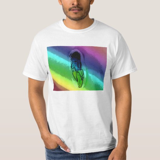 Bananateeの虹のワイシャツ Tシャツ (正面)