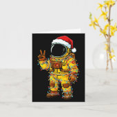Bananaut Space Explorer - Christmas Astronaut Ligh カード (黄色い花)