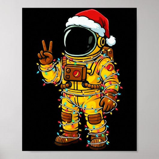 Bananaut Space Explorer - Christmas Astronaut Ligh ポスター (正面)