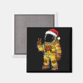 Bananaut Space Explorer - Christmas Astronaut Ligh マグネット (正面/裏面)