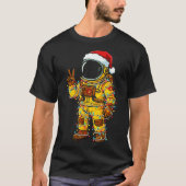 Bananaut Space Explorer - Christmas Astronaut Ligh Tシャツ (正面)
