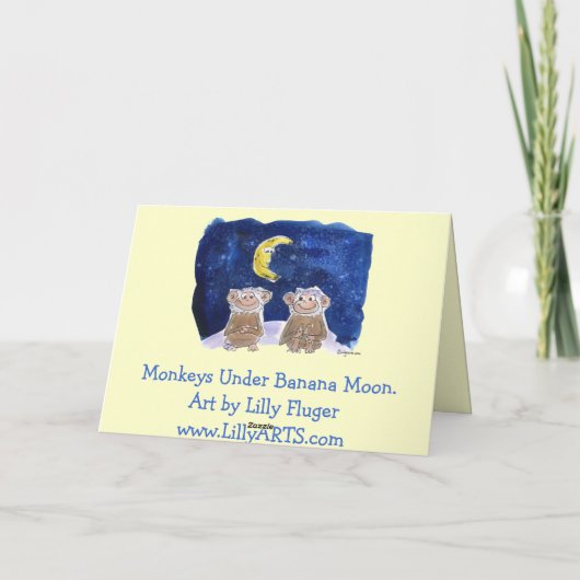 Bananaversaryの幸せな漫画はカードをまねます カード (裏面)