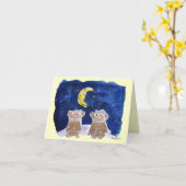 Bananaversaryの幸せな漫画はNoteCardをまねます カード (黄色い花)