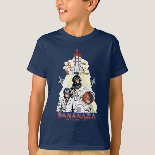 BANANAZA :宇宙モンキーチーム Tシャツ (正面)