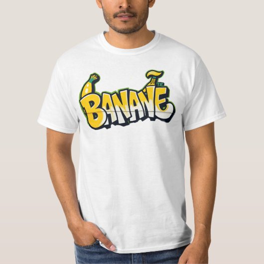 banane, graffiti, fruit, street art, urban tシャツ (正面)