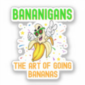 Bananigans、Go Bananas、Cartoonクール間抜け シール (正面)