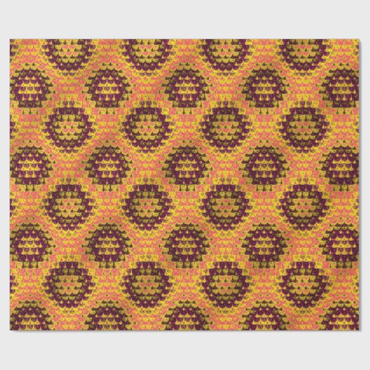 Banarasi Saree Pattern  ラッピングペーパー (フラット)