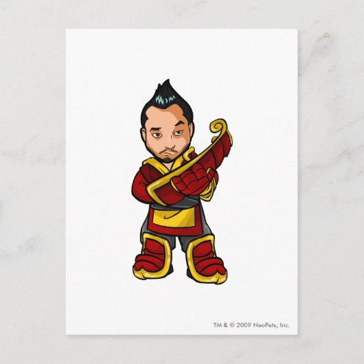 Banchaの忍者のShenkuuのスタッフプレーヤー ポストカード (正面)