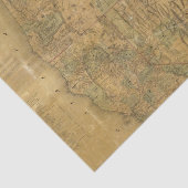 Bancroftの太平洋の州の地図 薄葉紙 (詳細)