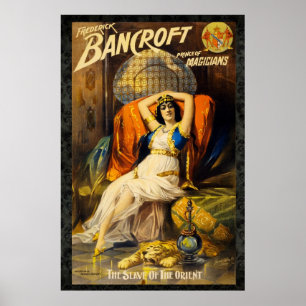 Bancroft: 手品師の再発行のヴィンテージ36 xの王子 ポスター