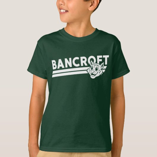 Bancroft BobcatプロファイルダークグリーンTシャツ Tシャツ (正面)