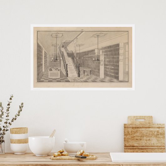 Bancroft Library at 1538 Valencia通り(1420) ポスター (キッチン)