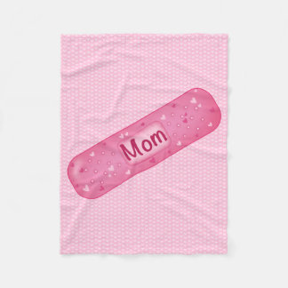  band-aid mom soft pink  フリースブランケット