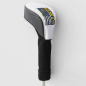 Band Dad Trombone American Flag Vintage Shirt Desi ゴルフヘッドカバー (アングル)