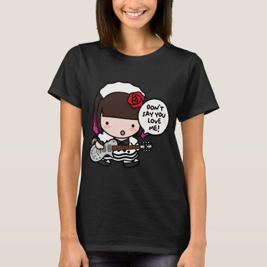 Band-Maid 小鳩ミク - 歌詞 Tシャツ (正面)