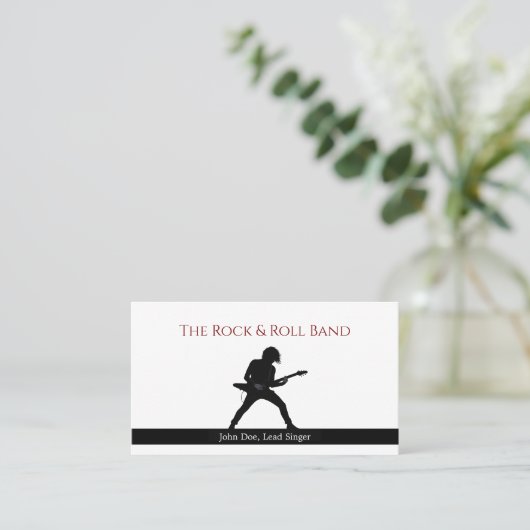 Band Musician Business Card 名刺 (スタンド正面)