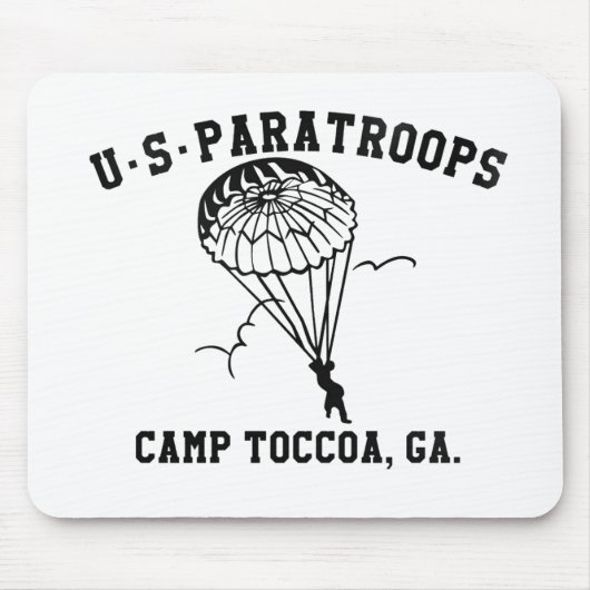 Band of Brothers Currahee US Paratrooper Toccoa マウスパッド (正面)