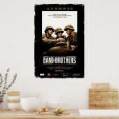 Band of Brothers movie poster featuring soldiers r ポスター (キッチン)