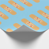 Bandaidパッチプラスターのパーソナル化可能な文字 ラッピングペーパー (角)