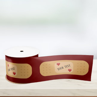 Bandaid patch plaster personalizable text  サテンリボン