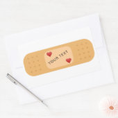 Bandaid patch plaster personalizable text Sticker 長方形シール (封筒)