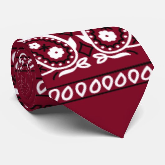 Bandana Burgundy Tie ネクタイ (ロール)