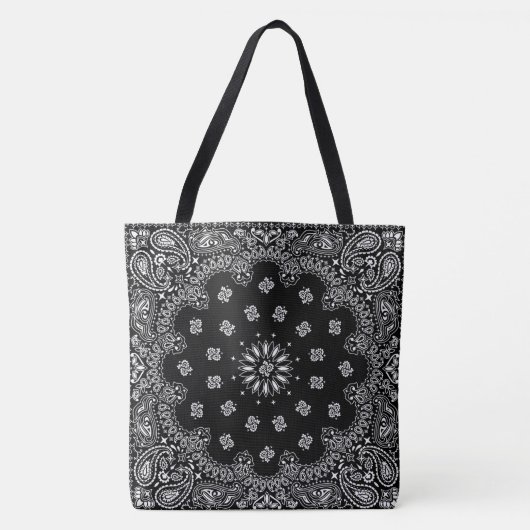 bandana paisley totebag black_A トートバッグ (正面)