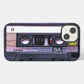 Bande de cassette noire iPhoneケース (裏面横)