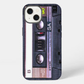 Bande de cassette noire iPhoneケース (裏面)