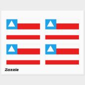 Bandeira da Bahia Brasil 長方形シール (シート)