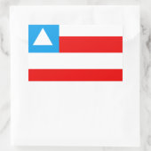 Bandeira da Bahia Brasil 長方形シール (バッグ)