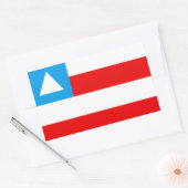 Bandeira da Bahia Brasil 長方形シール (封筒)