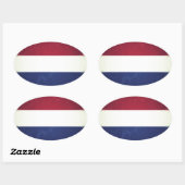 Bandeira da Holanda 楕円形シール (シート)