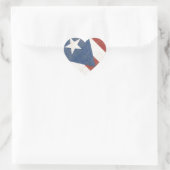 Bandeira de Porto Rico ハートシール (バッグ)