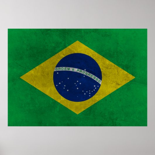 Bandeira do Brasil (Estilo Envelhecida) ポスター (正面)