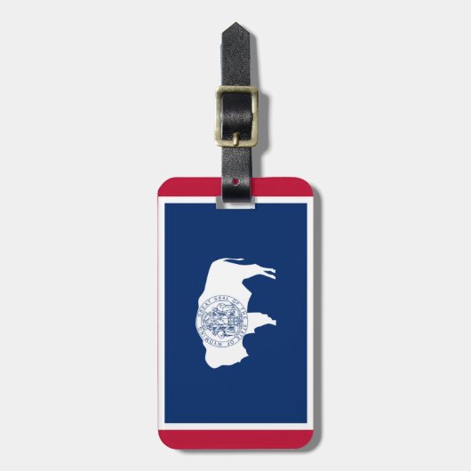 Bandeira do Wyoming ラゲッジタグ (正面縦)