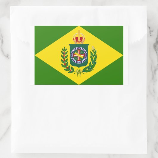 Bandeira Império 長方形シール (バッグ)