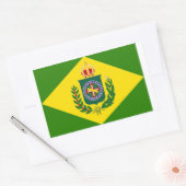 Bandeira Império 長方形シール (封筒)