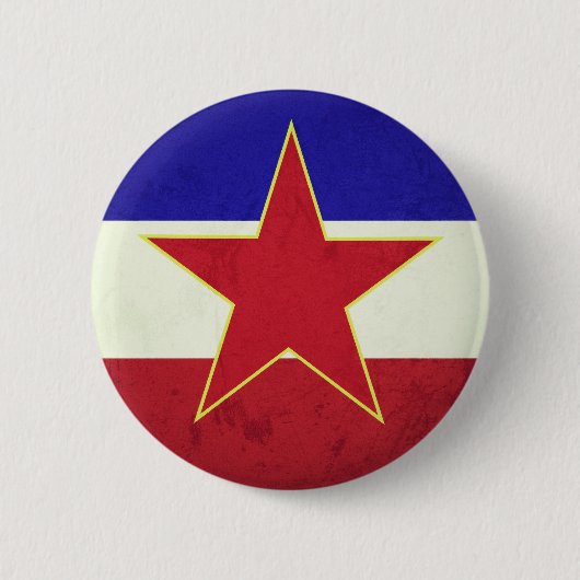 Bandeira Iugoslávia 缶バッジ (正面)