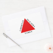 Bandeira Minas Gerais Brasil 長方形シール (封筒)