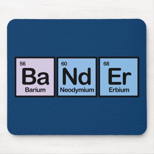 Banderは要素の作りました マウスパッド (正面)