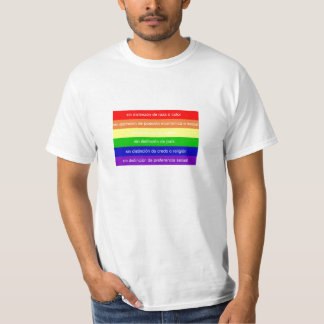 Bandera arcoiris mensaje tシャツ